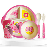 Baby Feeding Essential Baby Dinner Set Infant Training Eating Utensils-Butterfly